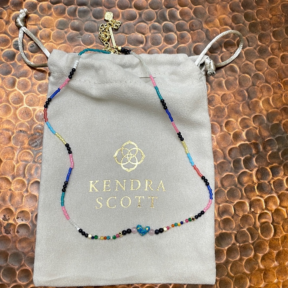 Multi Color Beaded Heart Necklace by Kendra Scott